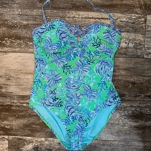 Size 14 EUC Lilly Pulitzer Jagger one piece swimsuit